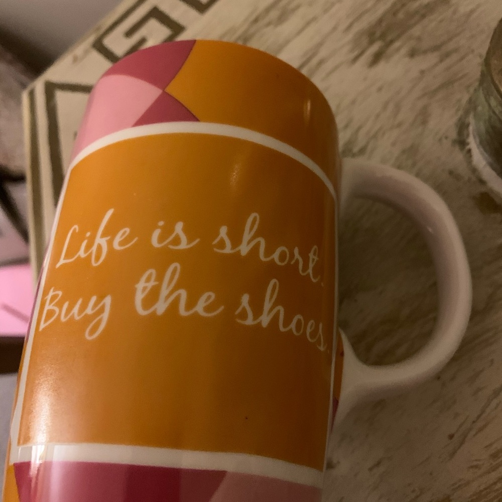 Cypress Tall Coffee Tea Latte Mug Brown Orange Cup